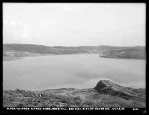 Wachusett Reservoir, south from Kiesling's Hill, elevation of water 305 (compare with No. 5057), Clinton, Mass., Jul. 6, 1903
