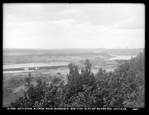 Wachusett Reservoir, north from near Murman's, elevation of water 305 (compare with No. 5053), Boylston, Mass., Jul. 6, 1903