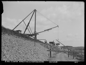 Wachusett Reservoir, North Dike, westerly portion, riprap, Clinton, Mass., Jul. 24, 1903