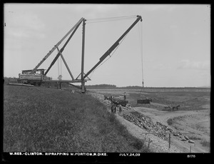 Wachusett Reservoir, North Dike, westerly portion, riprap, Clinton, Mass., Jul. 24, 1903