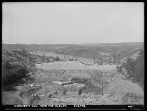 Wachusett Dam, from the viaduct, Clinton, Mass., Aug. 1, 1903