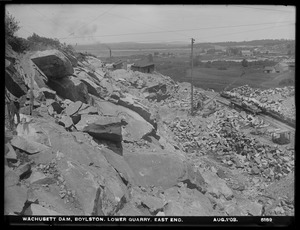Wachusett Dam, east end of lower quarry, Boylston, Mass., Aug. 1, 1903