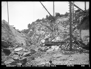Wachusett Dam, upper quarry from the north, Boylston, Mass., Aug. 1, 1903