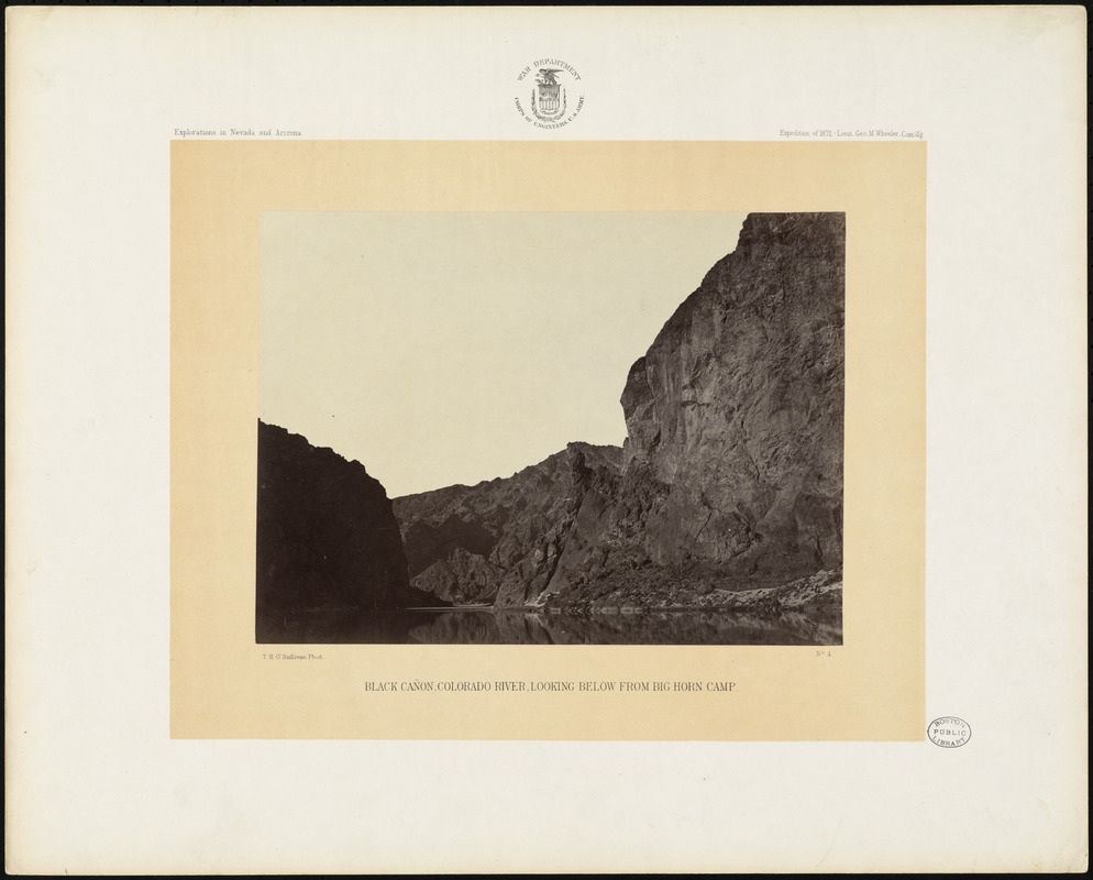 Black Cañon, Colorado River, looking below from Big Horn Camp