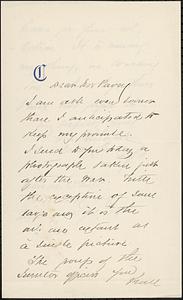 Letter from S.W. Crawford, New York City, to Darwin C. Pavey, 1886 February 16