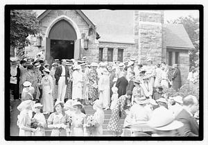 Wedding, daughter of Mrs. Richard Howard taken at Presentation Church Oak Sq. Brighton