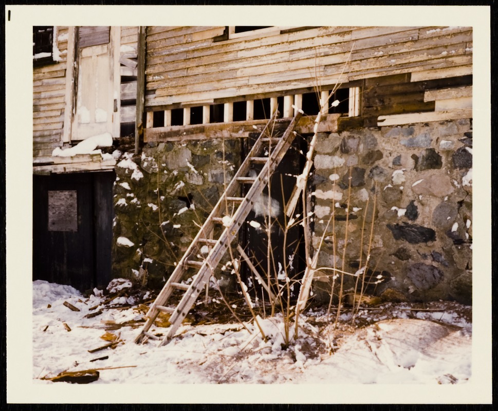 Newton photographs oversize : Allen House : 35 Webster Street / [compiled by the staff of the Newton Free Library]. - Allen House : 35 Webster Street - Exterior of Allen House During Restoration -