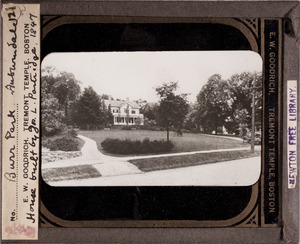 Newton photographs collection, lantern slides - Burr Park Auburndale, Mass -