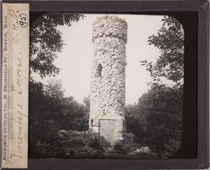 Newton photographs collection, lantern slides - Norembega Tower....H...... -