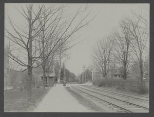 Newton Engineering Department Photos - Langley Road Railroad Crossing Before Separation of Grades -