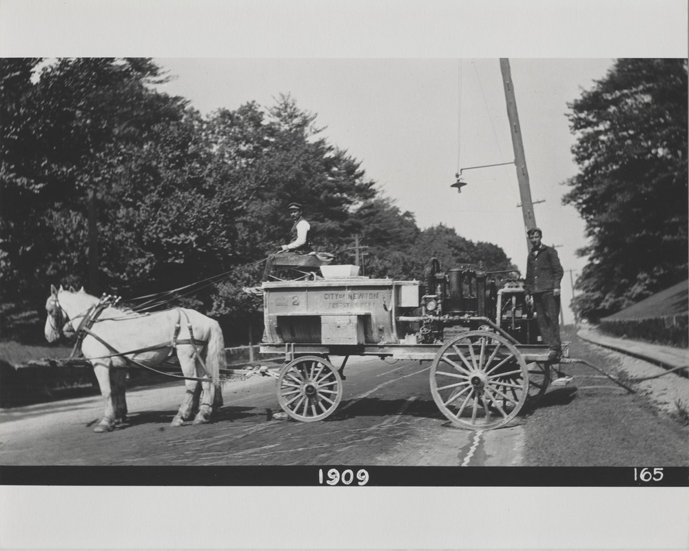 Newton Forestry Department Photographs, 1908-1918 - Forestry Department Vehicle, 1909 -