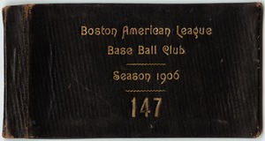 Boston Americans season pass, 1906