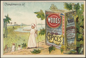 Compliments of Wood's Genuine Selected Spices