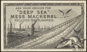 Ask your grocer for "Deep Sea" Mess Mackerel. Fat, juicy, fine flavored.