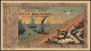 Ask your grocer for "Deep Sea" Mess Mackerel. Fat, juicy, fine flavored.