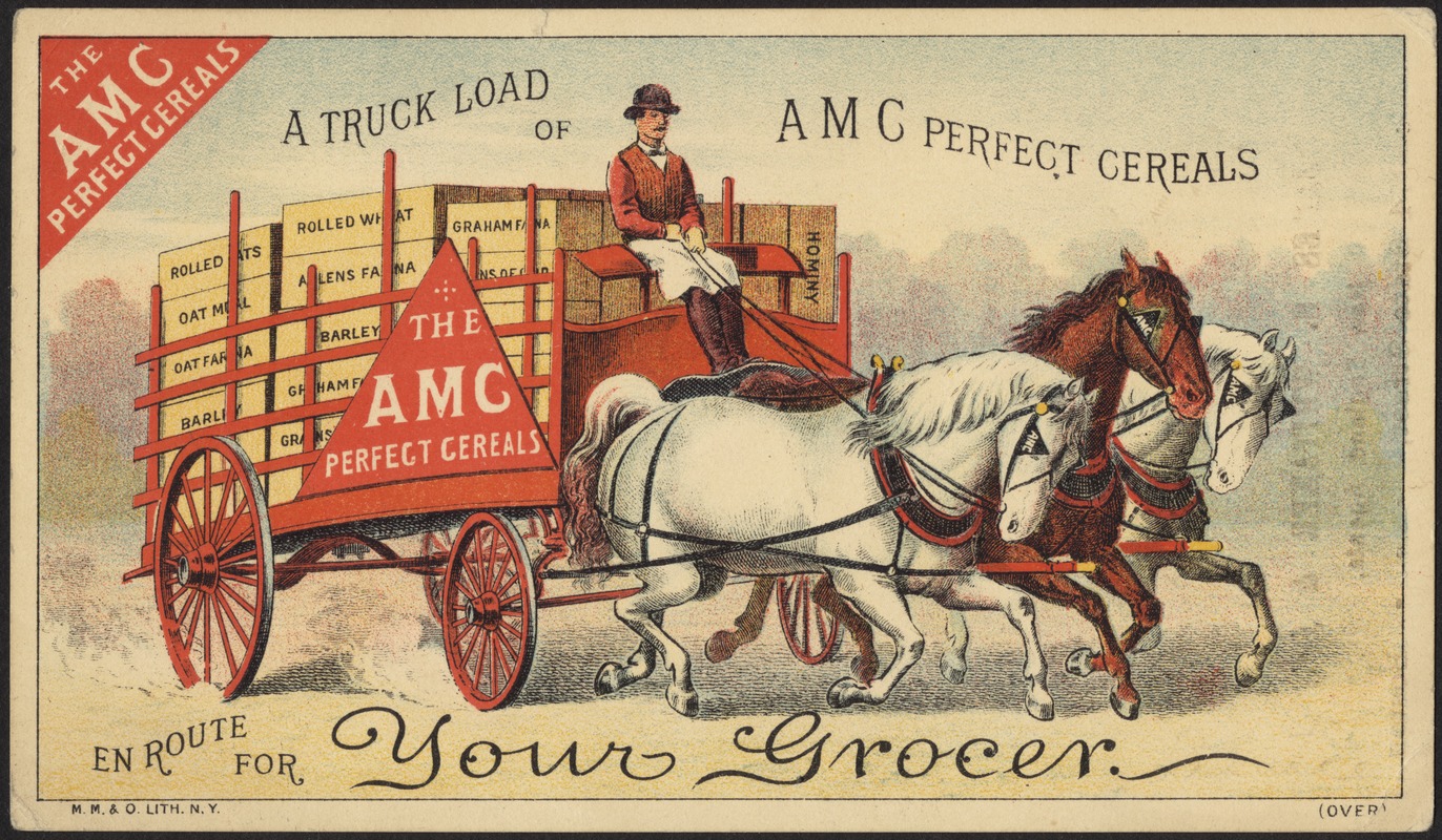 The AMC Perfect Cereals - a truckload of AMC Perfect Cereals en route for your grocers