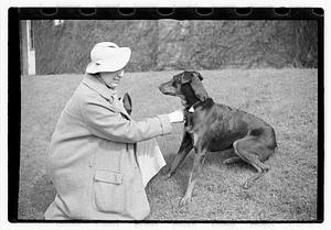 Woman with dog