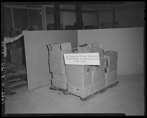 V2S fiberboard cleated containerizer stored outdoors for 11 mos (Mar 69-Apr 70) at Natick, Mass.