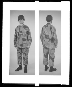 CEMEL- clothing, camouflage, desert, fatigues (composite fronts & back)