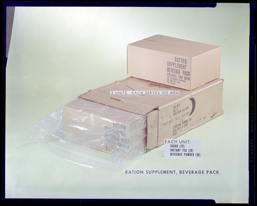 Ration supplement, beverage pack