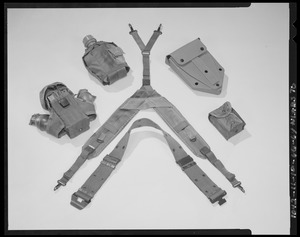Fighting load equipment carriers, ammo pouch open