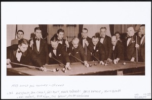 1933 world pool tourney - Chicago