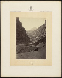 Grand Cañon of the Colorado River, mouth of Kanab Wash, looking west