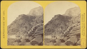 View of the Grand Cañon walls, near mouth of Diamond River