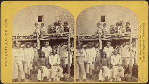 Group of Zuni Indian "Braves," at their Pueblo, N.M.