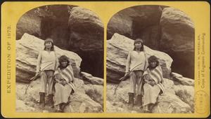 Navajo brave and his mother