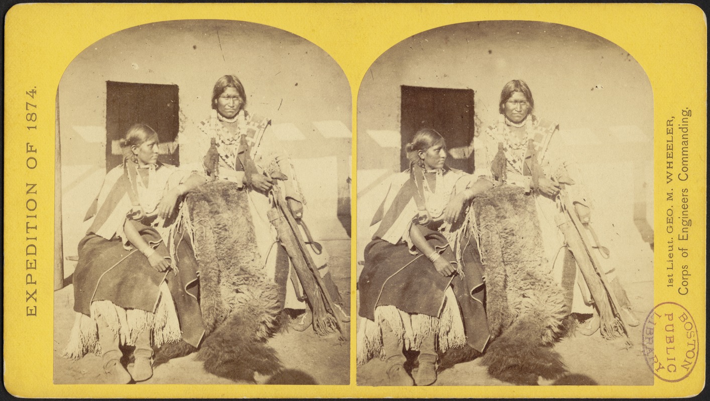 Jicarilla Apache brave and squaw