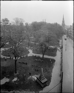 Copp's Hill Burial Ground and Old North Christ Church, Hull Street and Salem Street, Boston, Mass.