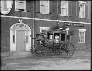 Garrison Inn (doorway and stage coach), Newburyport, Mass.