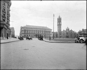 Copley Square Library, New Old South Church and Copley Plaza