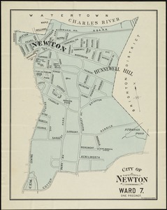 City of Newton, Ward 7, one precinct, 1906 [Newton, Hunnewell Hill]
