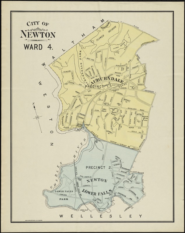 City of Newton, Ward 4, 1906 [Auburndale, Newton Lower Falls]