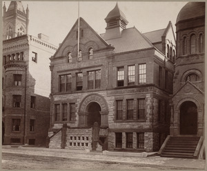The Horace Mann School for the Deaf. Erected 1890.
