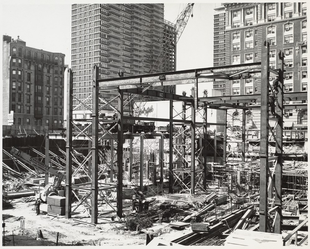 Boston Public Library Johnson Building Construction, May 1970 - Digital ...