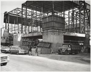 Boston Public Library Johnson building construction, February 1971