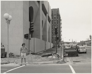 Boston Public Library Johnson building construction, May 1972