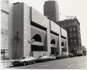 Boston Public Library Johnson building construction, August 1972