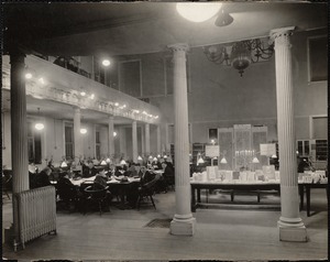 Reading room at the West End Branch of the Boston Public Library