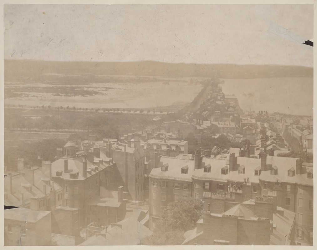 View from State House looking west, 1858