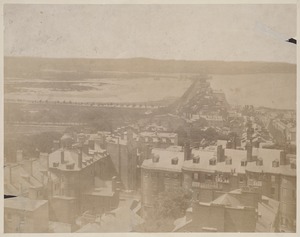View from State House looking west, 1858