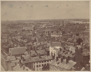 View from State House looking north by west, 1858