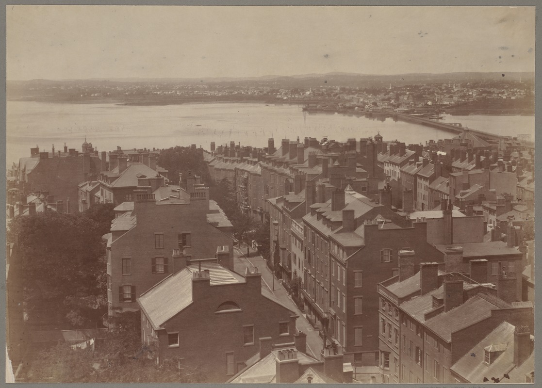View from State House looking west by north, 1858