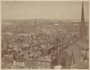 View from State House looking north east, 1858