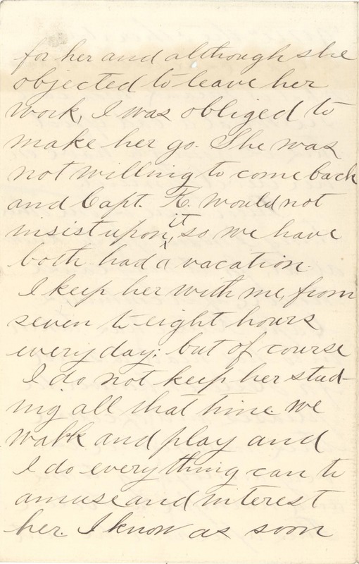 Letter from Annie Sullivan to Michael Anagnos, May 5, 1887 (p. 8 of 10)