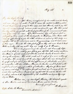 Letter from Michael Anagnos to Capt. Keller, May 13, 1888