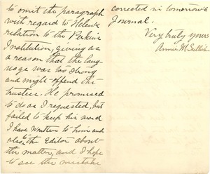 Letter from Annie Sullivan to John Bennett, May 18, 1890 (pp. 2 & 3 of 3)